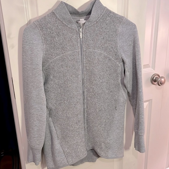 Lululemon full zip grey sweater/jacket with wool size 4 - Picture 1 of 8